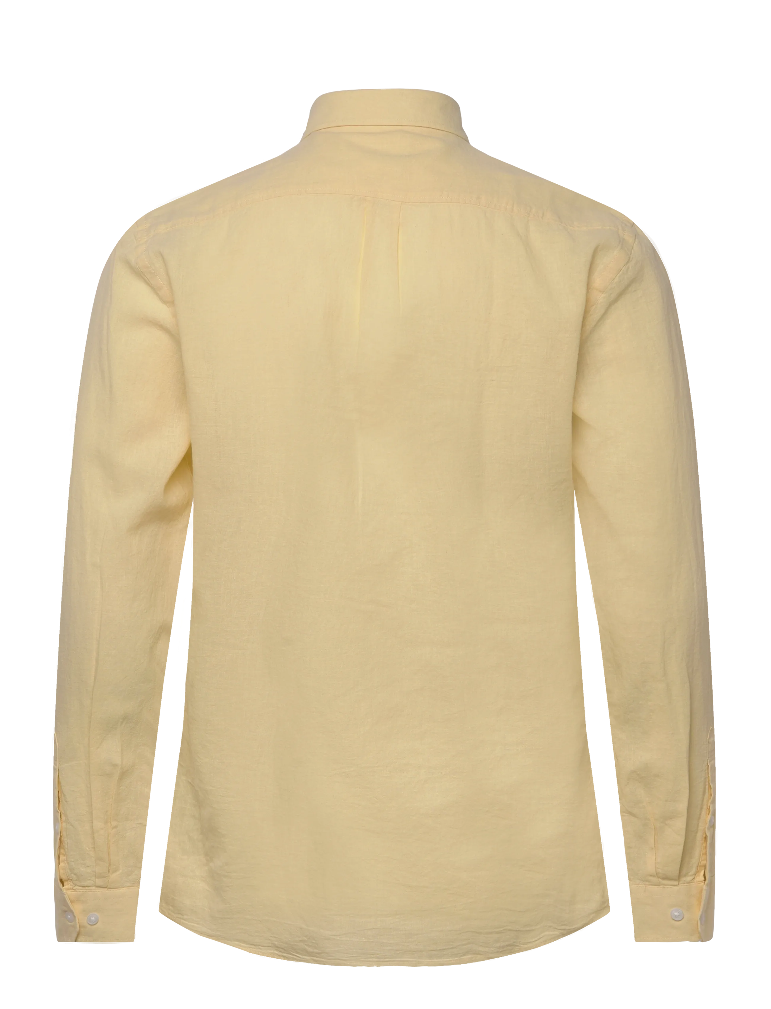 Lindbergh - Linen/cotton shirt L/S - oxford skjorter - soft yellow - 2