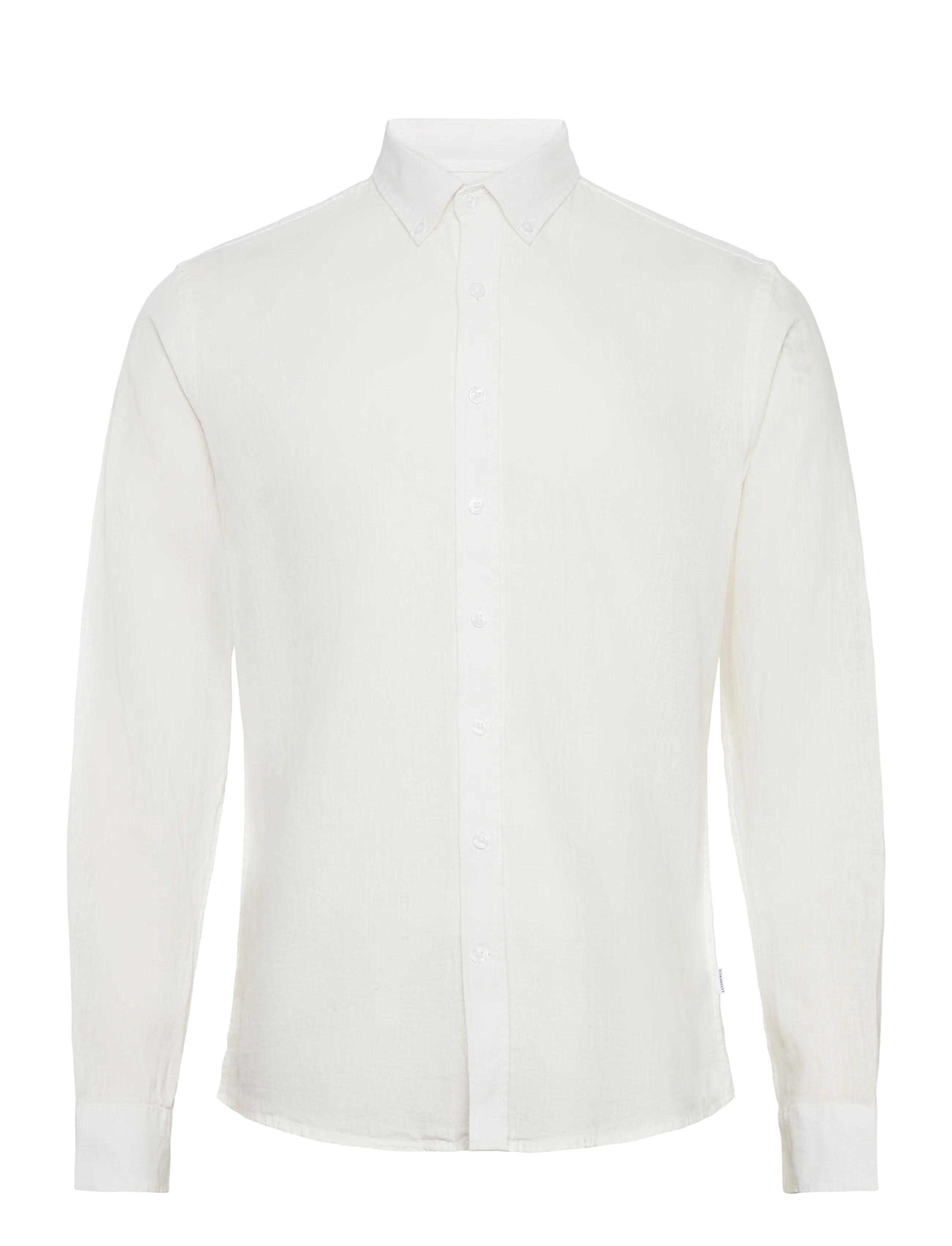 Lindbergh Linen/cotton shirt L/S - Festtøj til outletpriser - WHITE / white