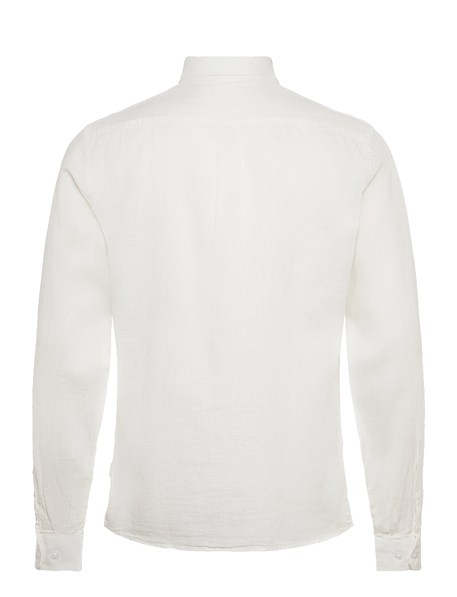 Lindbergh - Linen/cotton shirt L/S - oxford skjorter - white - 2