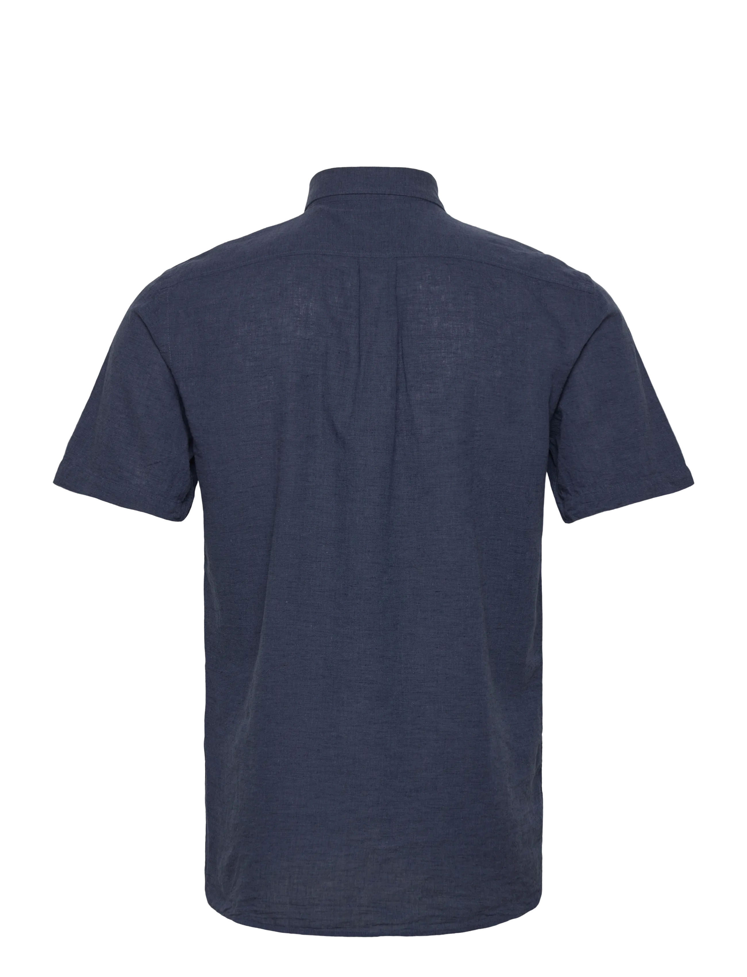 Lindbergh - Linen/cotton shirt S/S - leinenhemden - navy - 1