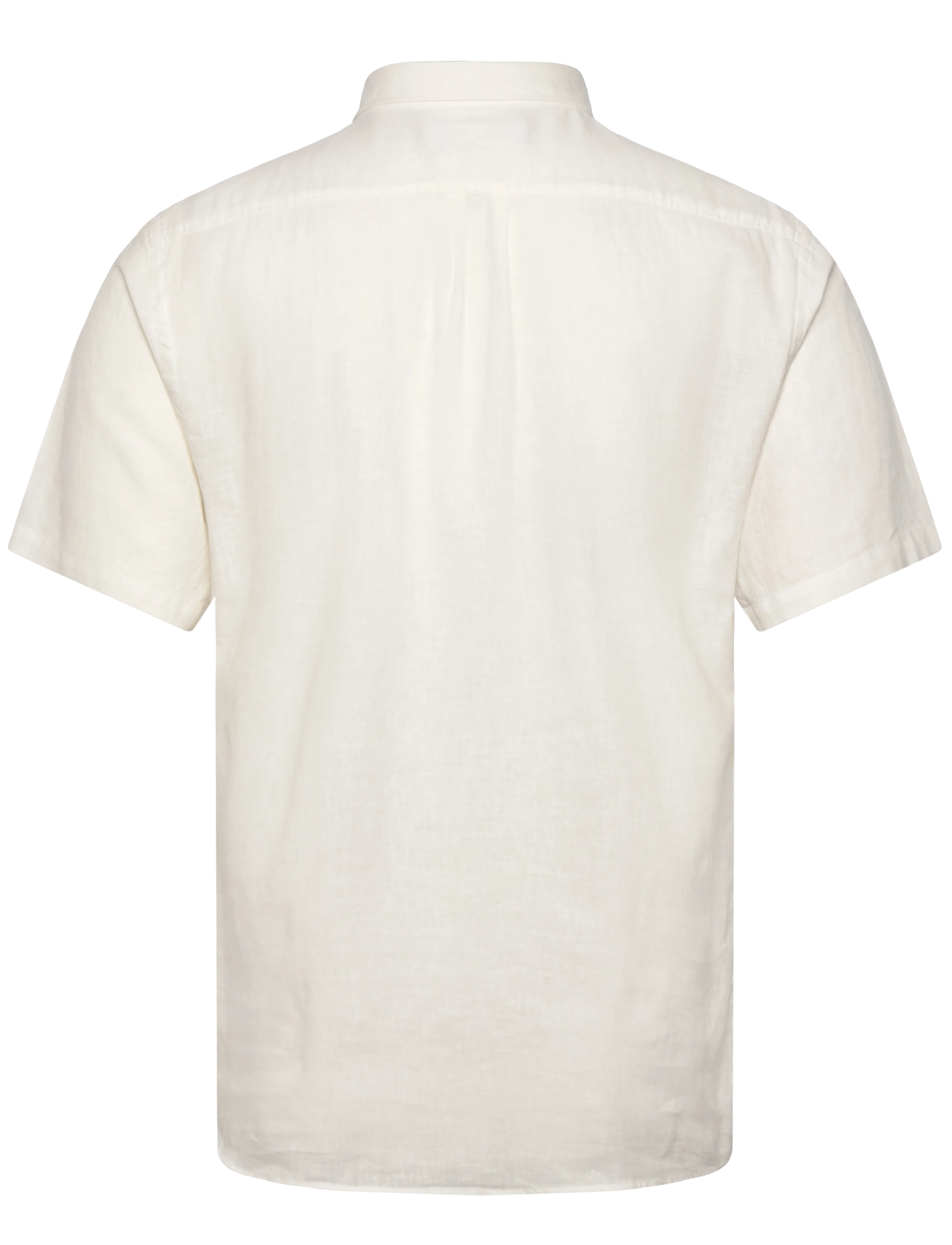 Lindbergh - Linen/cotton shirt S/S - hørskjorter - white - 1