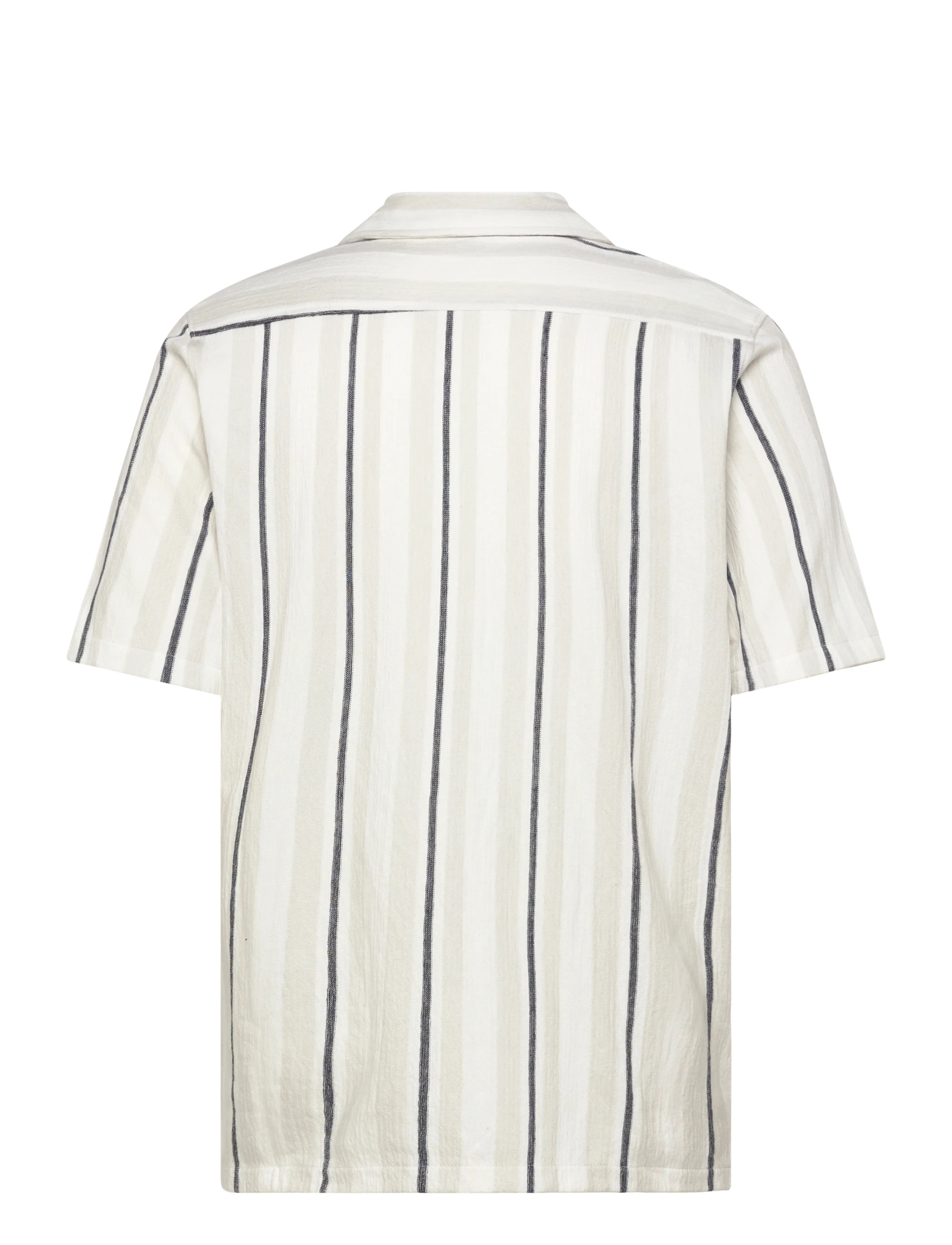 Lindbergh - Knitted resort collar S/S - short-sleeved shirts - fair grey - 2