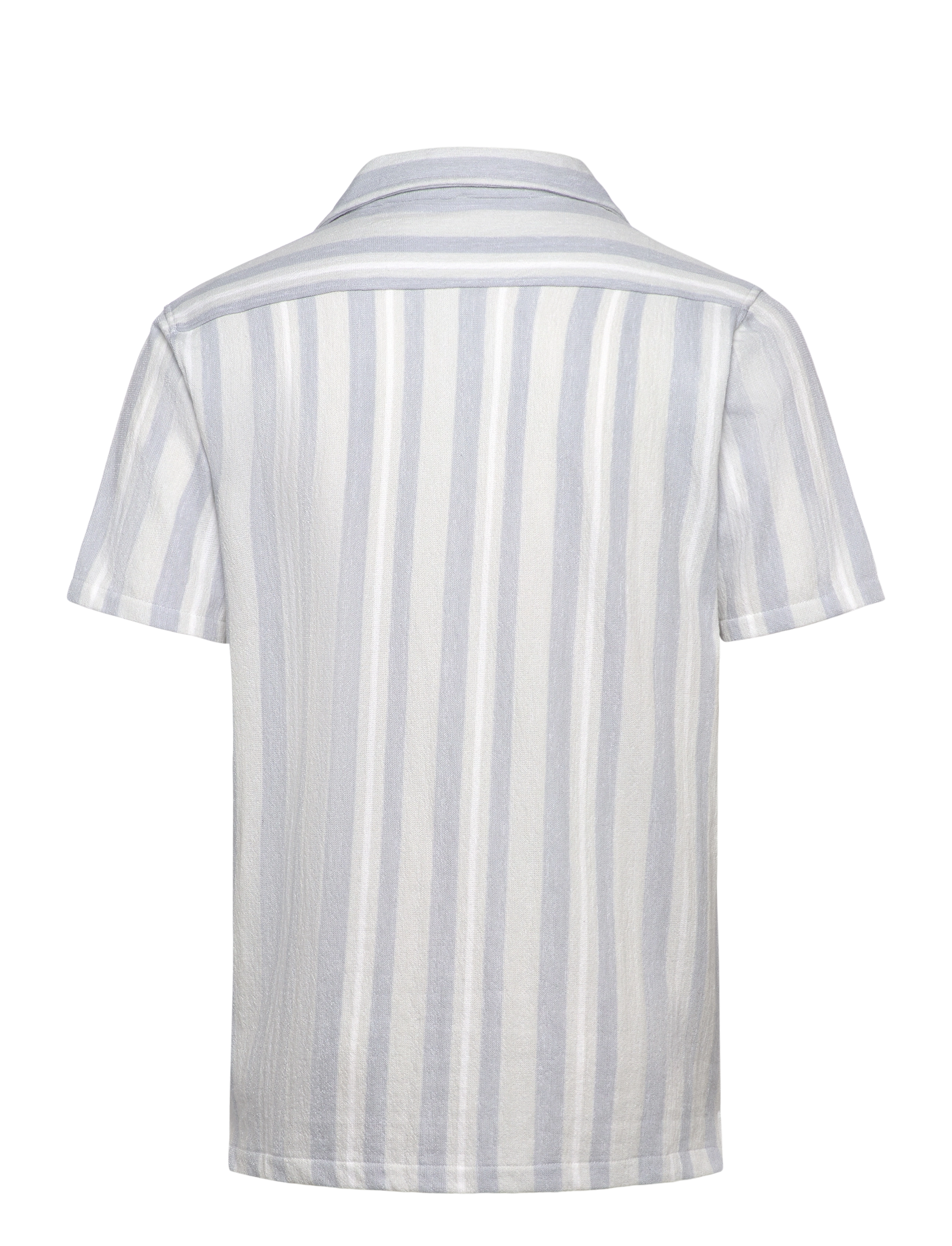 Lindbergh - Knitted resort collar S/S - herren - grey - 1
