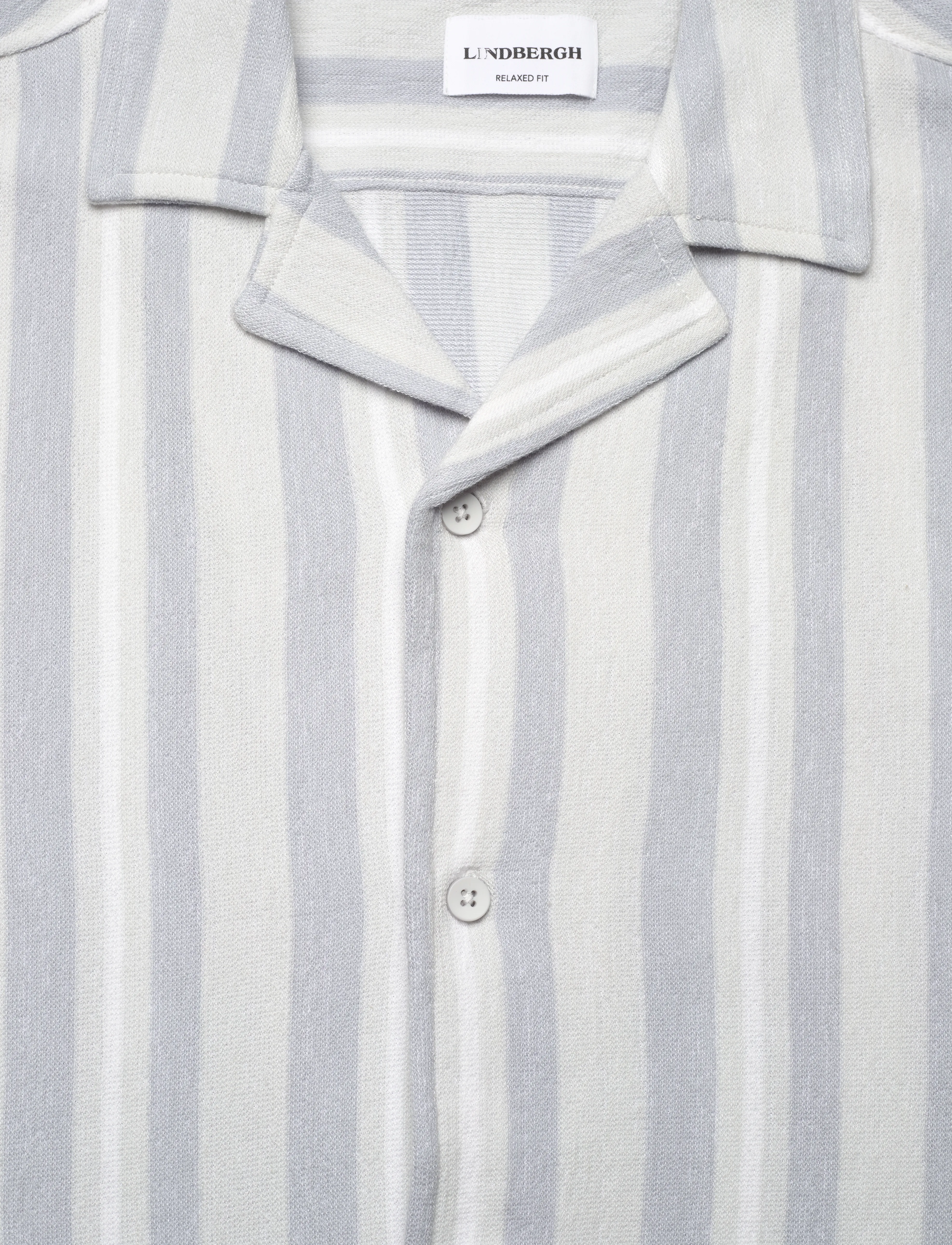 Lindbergh - Knitted resort collar S/S - herren - grey - 2