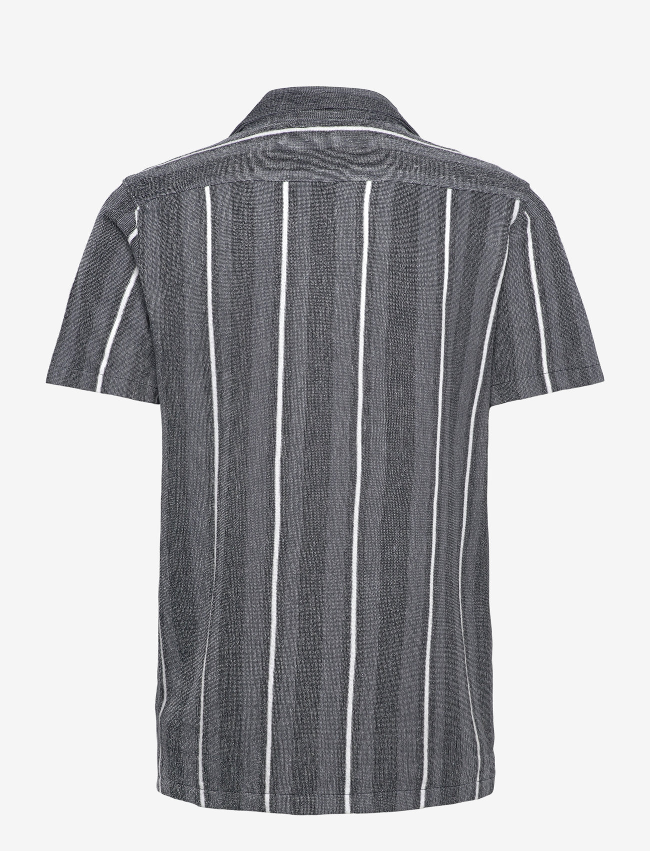 Lindbergh - Knitted resort collar S/S - kurzarmhemden - navy - 1