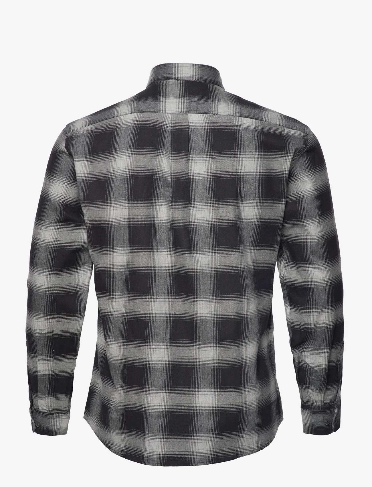 Lindbergh - Checked flannel shirt L/S - geruite overhemden - black - 1