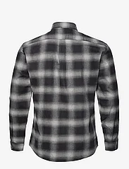 Lindbergh - Checked flannel shirt L/S - ruutupaidat - black - 1