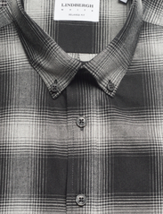 Lindbergh - Checked flannel shirt L/S - karierte hemden - black - 4