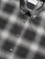 Lindbergh - Checked flannel shirt L/S - rutiga skjortor - black - 5