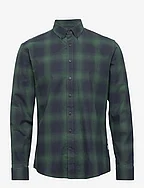 Checked flannel shirt L/S - GREEN