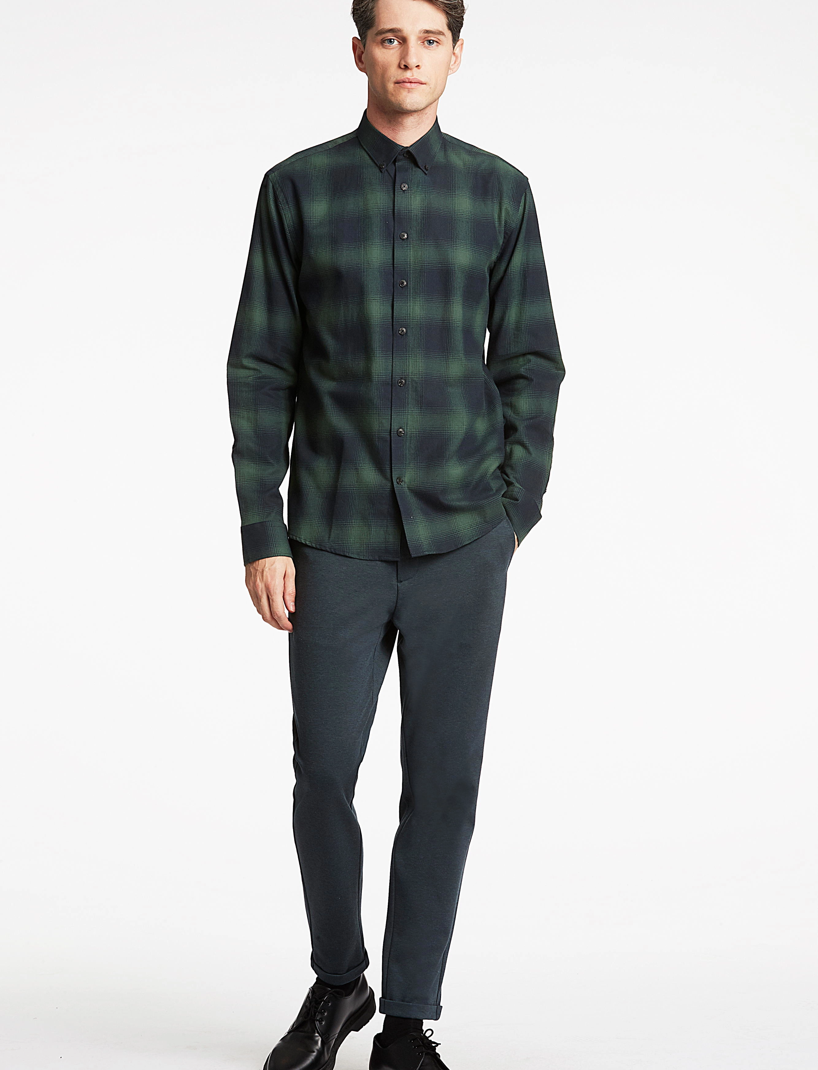 Lindbergh - Checked flannel shirt L/S - green - 2
