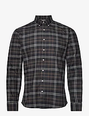 Lindbergh - Checked shirt L/S - rutiga skjortor - black - 0