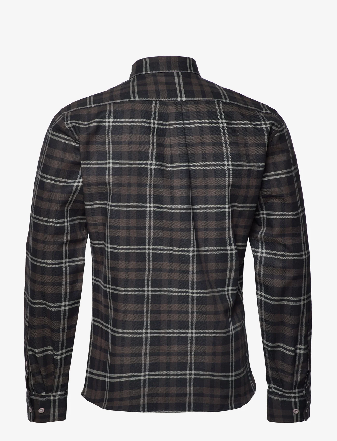 Lindbergh - Checked shirt L/S - rutiga skjortor - black - 1