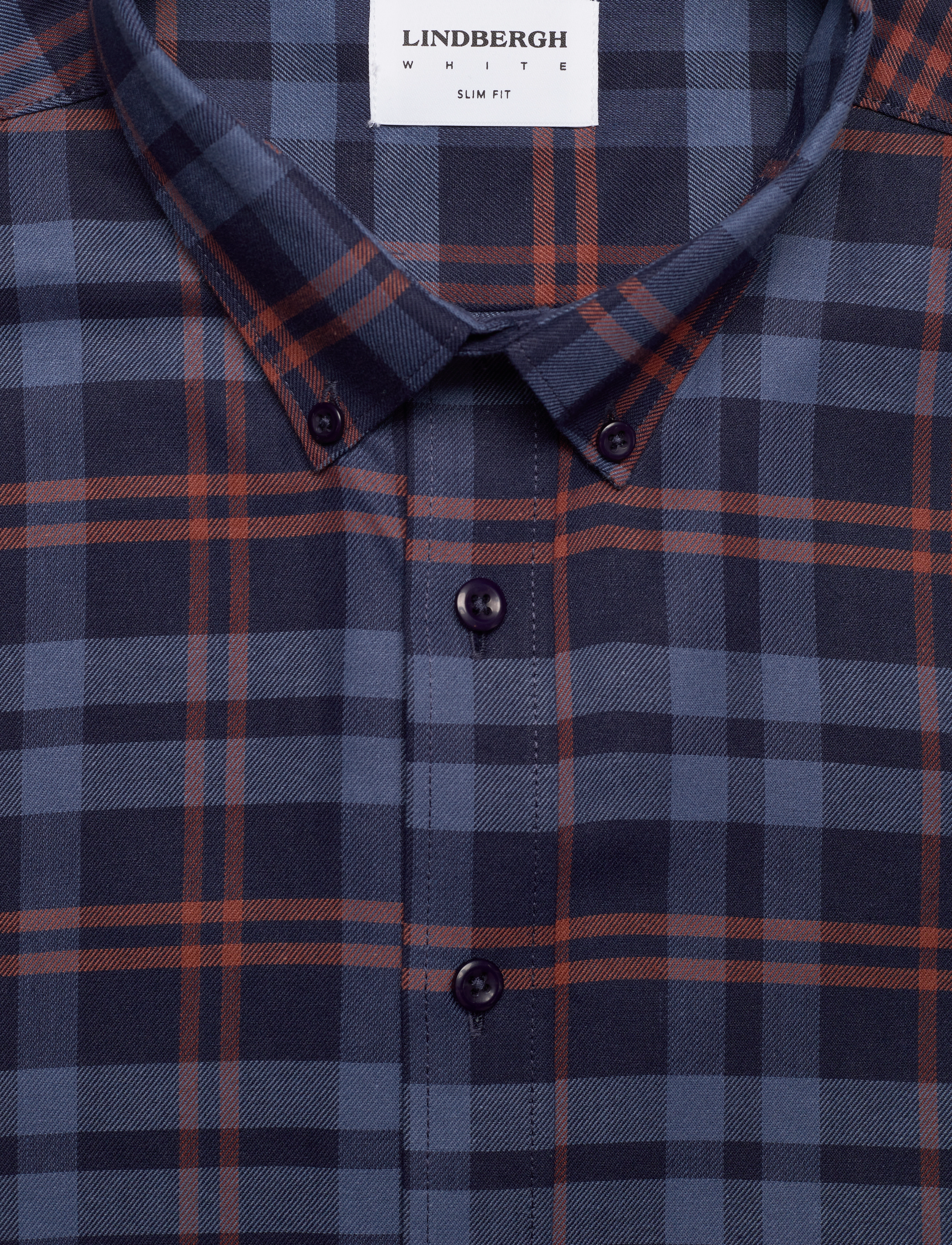 Lindbergh - Checked shirt L/S - blue - 4