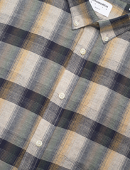Lindbergh - Checked flannel shirt L/S - geruite overhemden - navy mel - 4