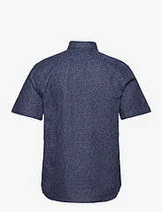 Lindbergh - AOP linen/cotton shirt S/S - nordisk stil - dk blue - 2