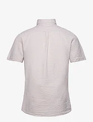 Lindbergh - Striped seersucker shirt S/S - basic skjortor - lt sand - 1