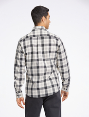 Lindbergh - Checked twill structure shirt - mehed - cream white - 4