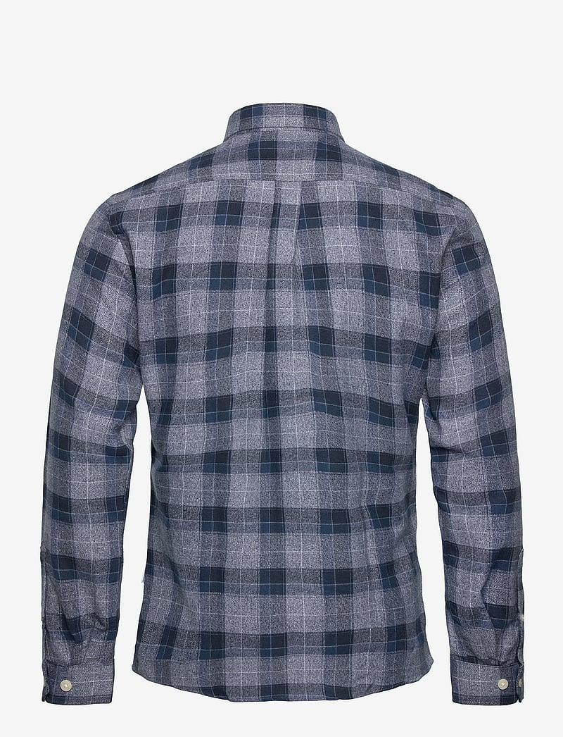 Lindbergh - Twisted yarn checked shirt L/S - ruudulised särgid - dk blue - 2