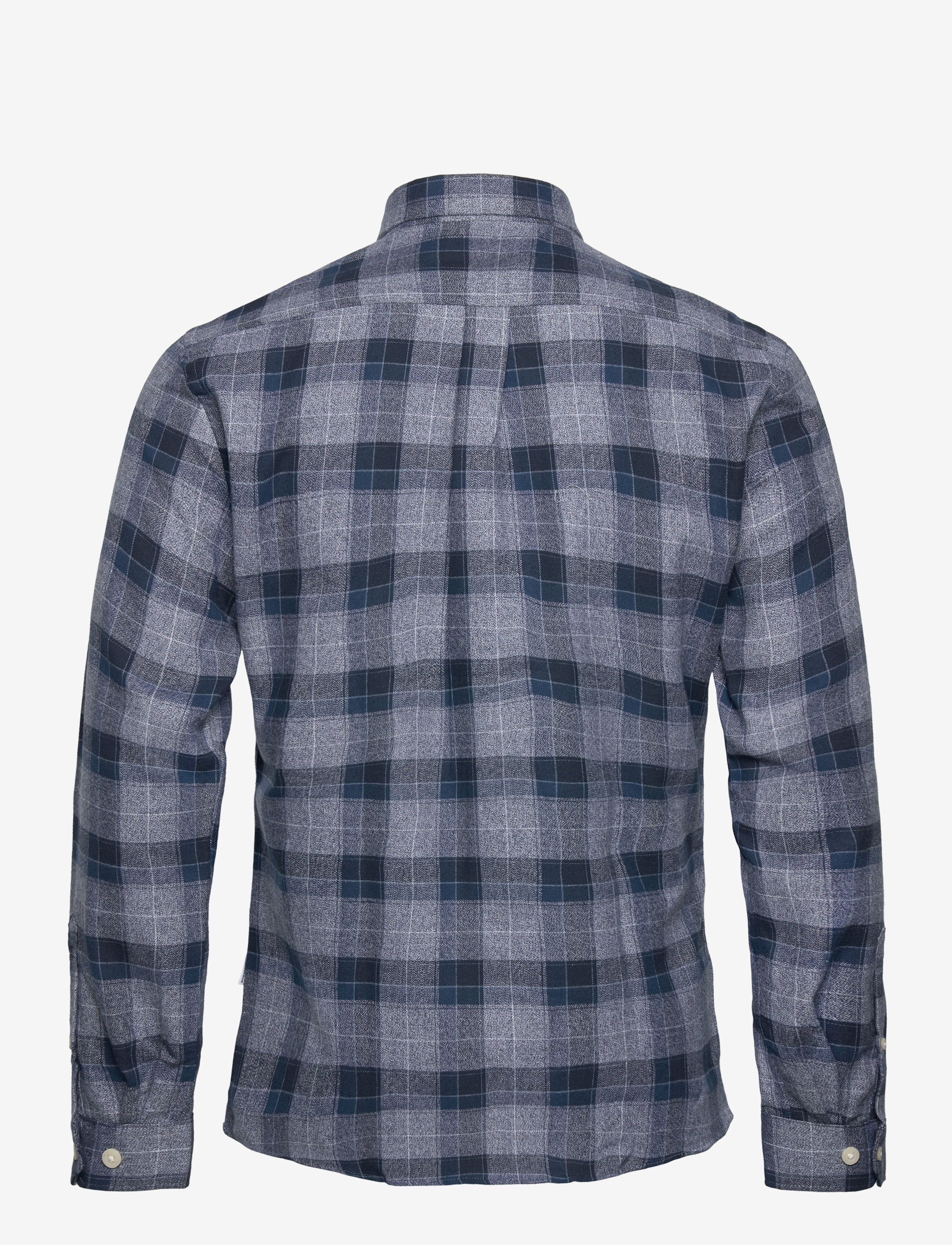 Lindbergh - Twisted yarn checked shirt L/S - dk blue - 2