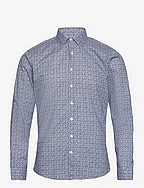 AOP floral shirt L/S - BLUE