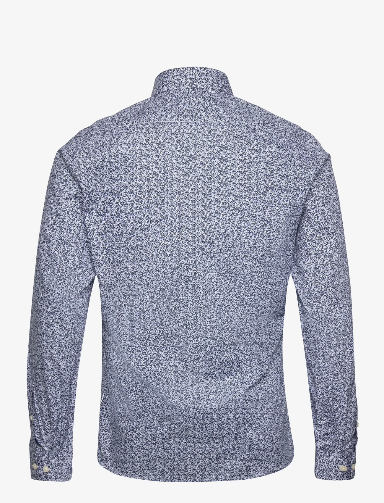 Lindbergh - AOP floral shirt L/S - business skjorter - blue - 1