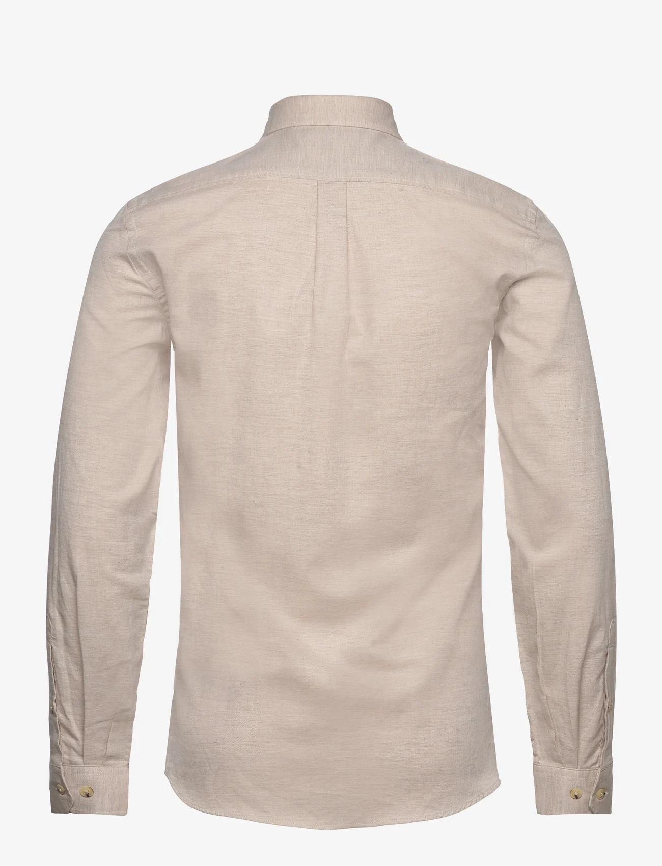 Lindbergh - Mélange Herringbone shirt L/S - basic skjortor - sand mel - 1