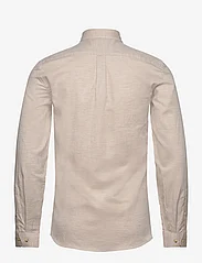 Lindbergh - Mélange Herringbone shirt L/S - basic shirts - sand mel - 1