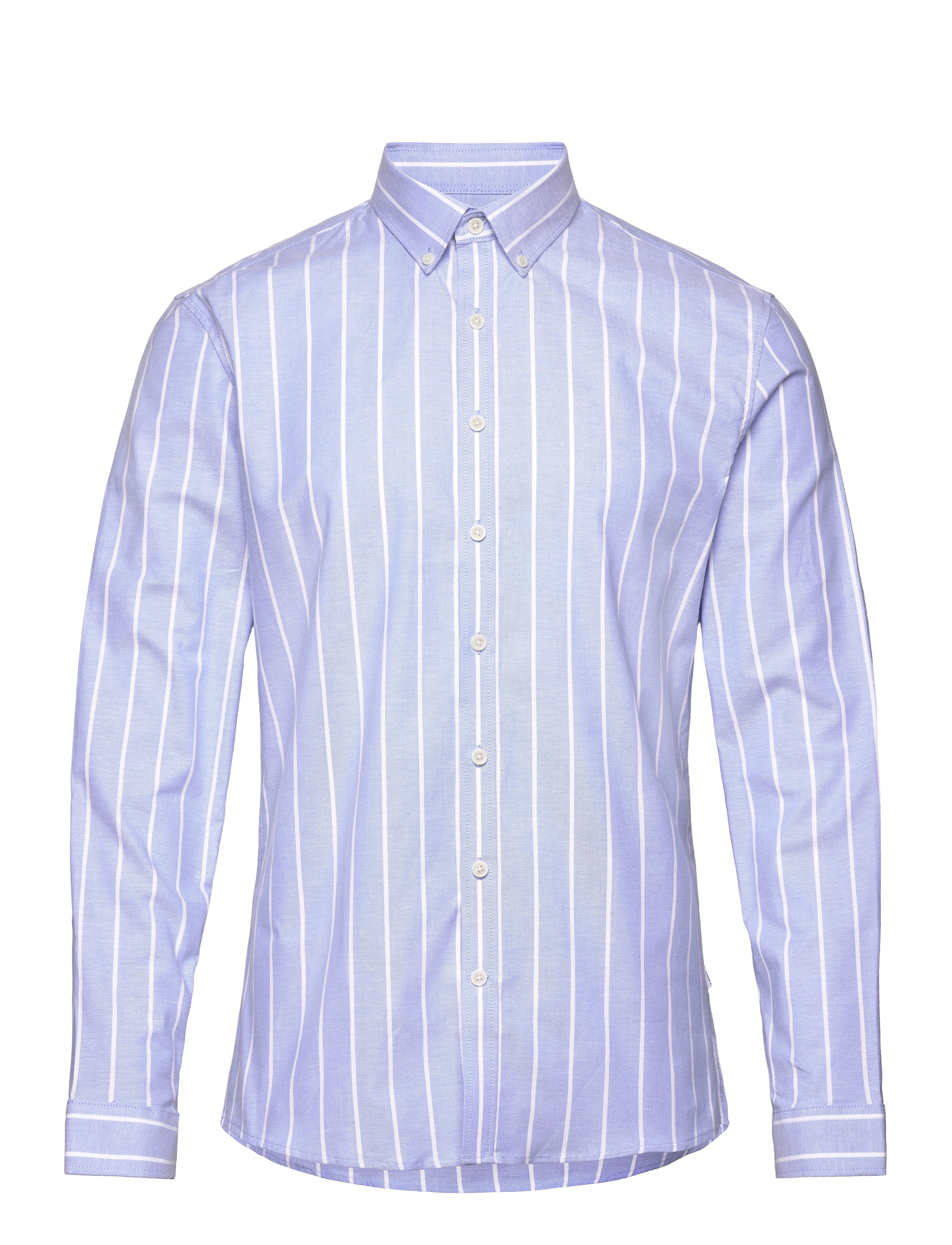 Striped superflex oxford L/S - LT BLUE