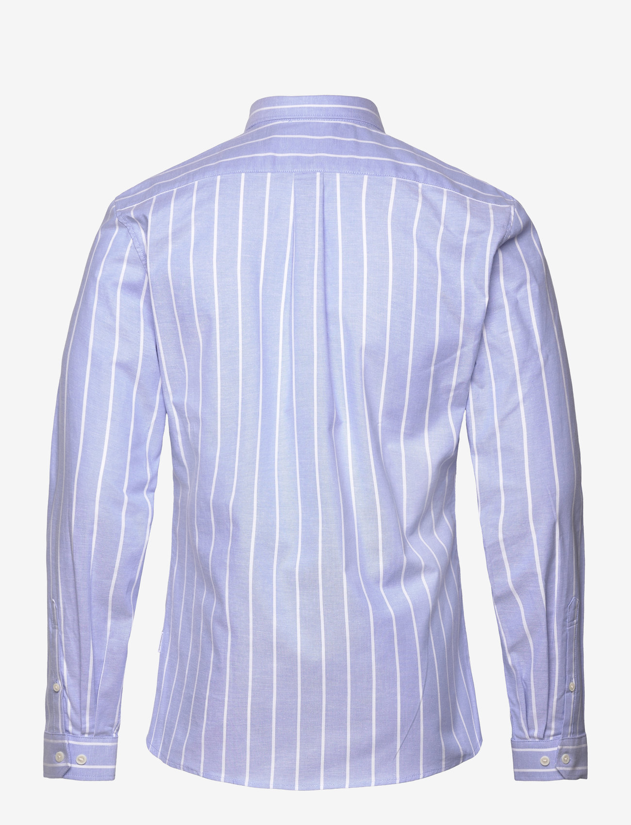 Lindbergh - Striped superflex oxford L/S - lt blue - 1