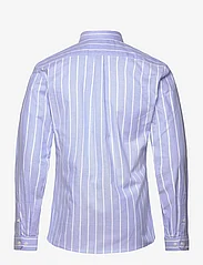 Lindbergh - Striped superflex oxford L/S - oksfordo marškiniai - lt blue - 1