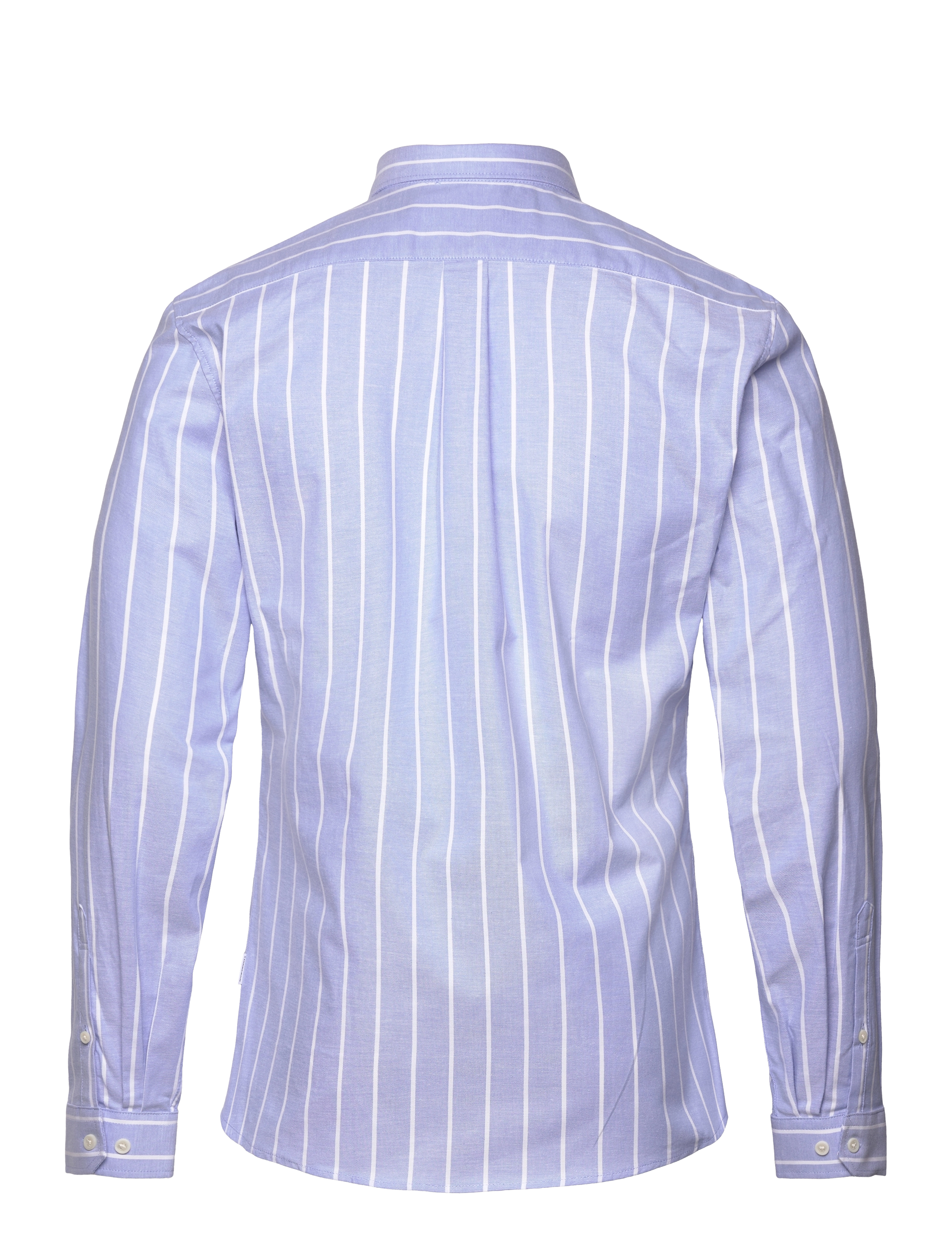 Lindbergh - Striped superflex oxford L/S - lt blue - 1