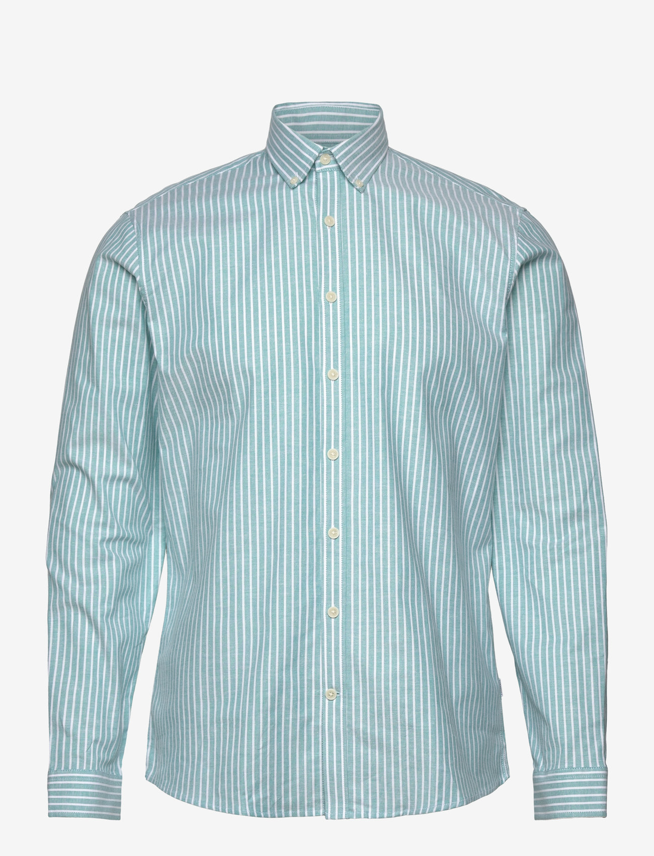Lindbergh - Striped superflex oxford L/S - triibulised särgid - mint - 1