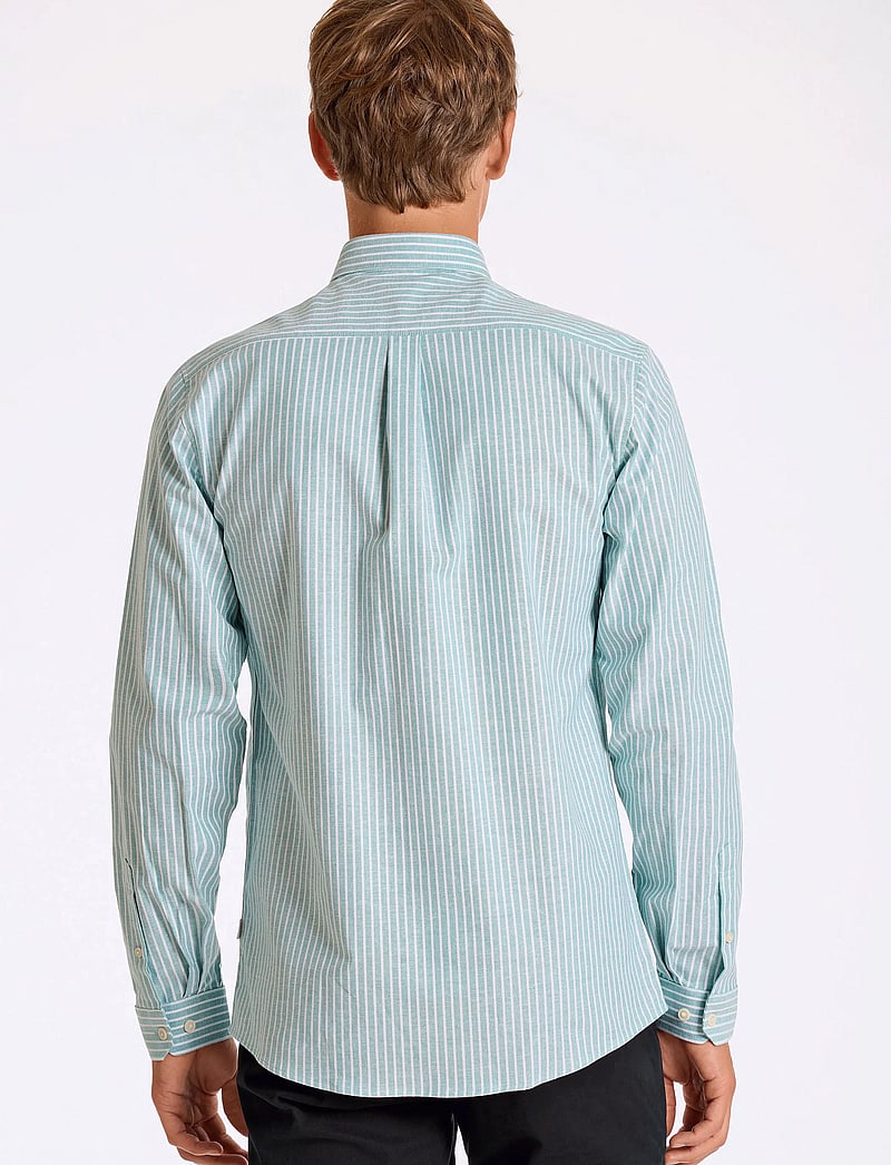 Lindbergh - Striped superflex oxford L/S - triibulised särgid - mint - 3