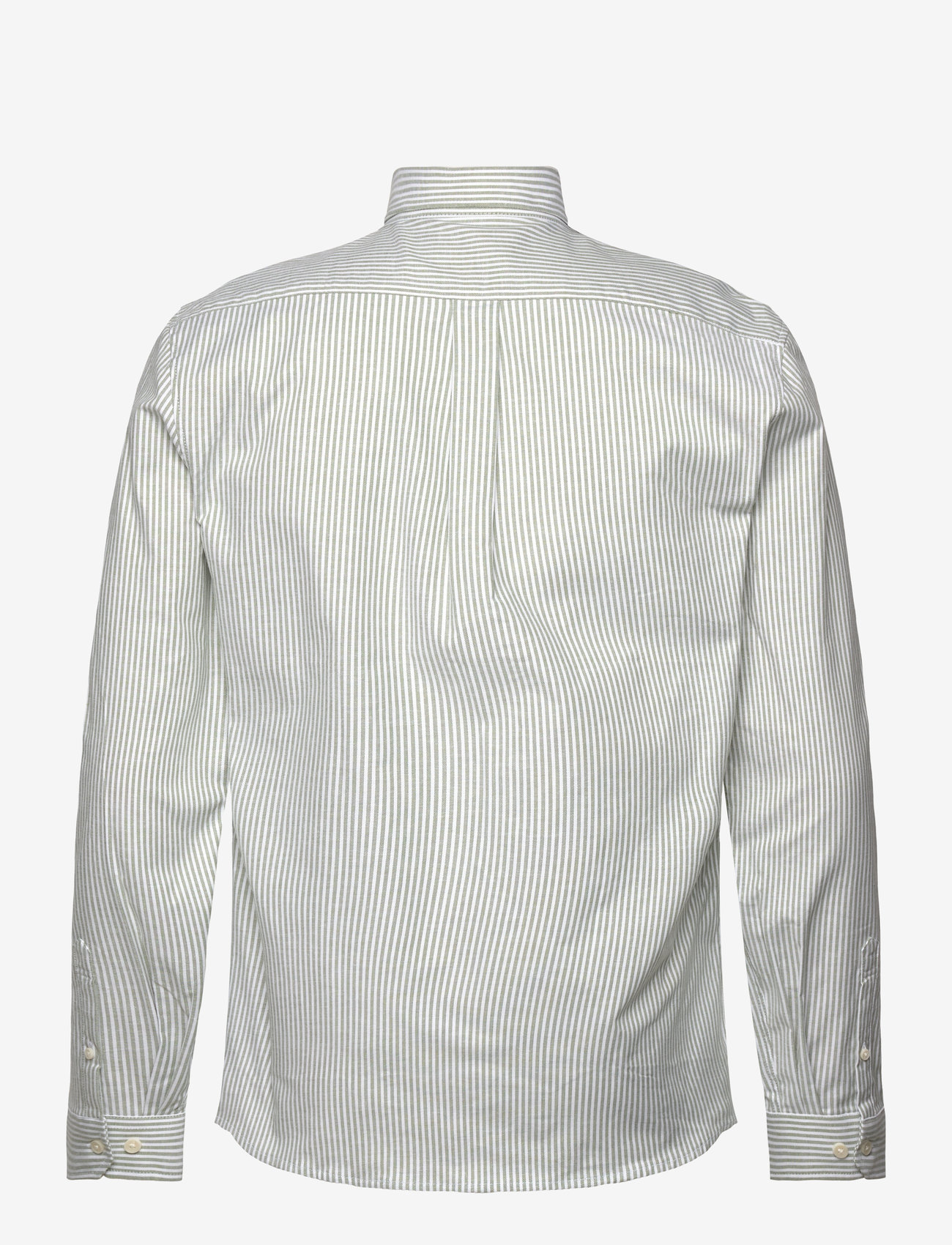 Lindbergh - Striped superflex oxford L/S - oxford-skjortor - lt army - 2