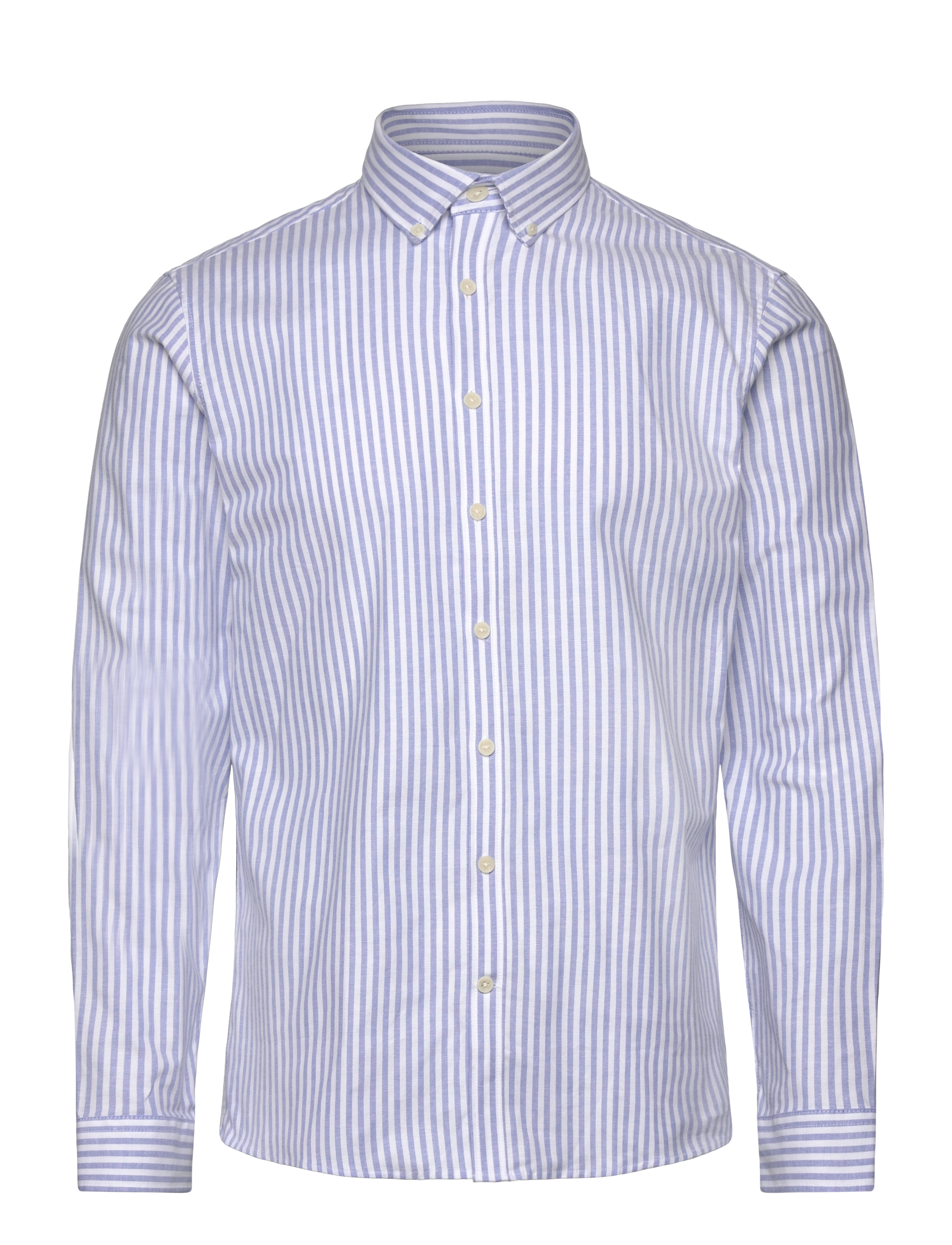 Striped superflex oxford L/S - SKY BLUE