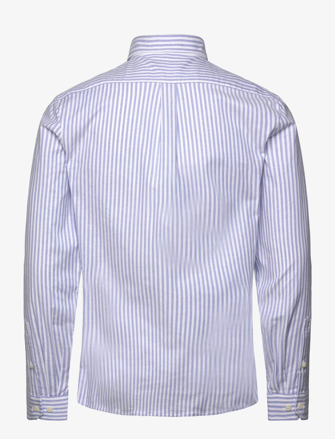 Lindbergh - Striped superflex oxford L/S - stribede skjorter - sky blue - 2