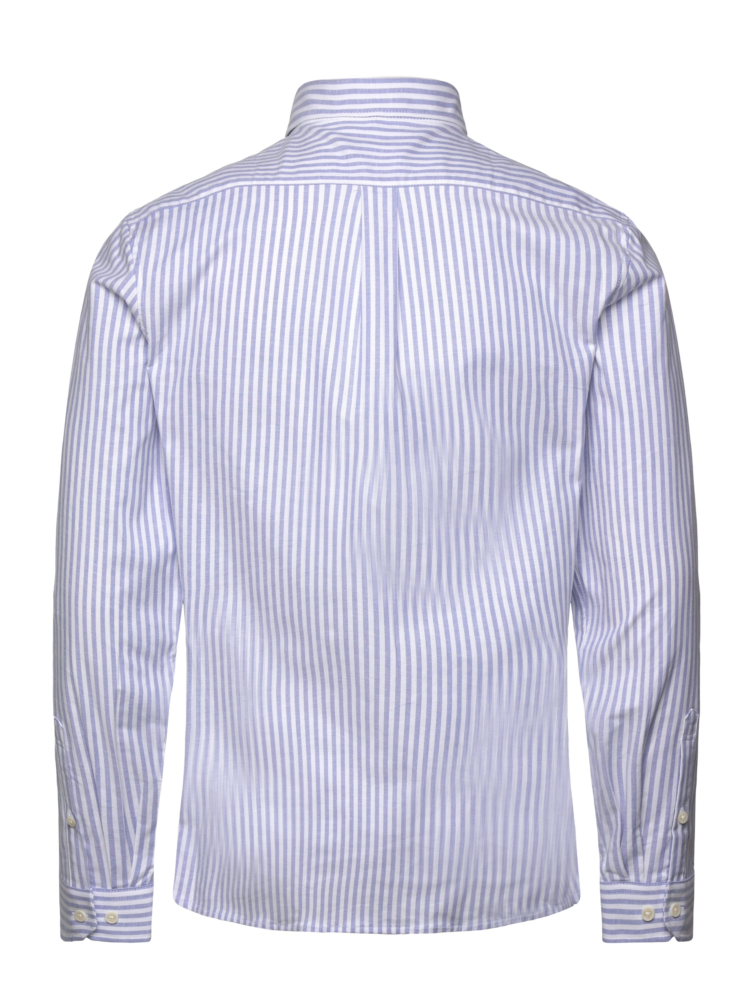 Lindbergh - Striped superflex oxford L/S - raidalliset kauluspaidat - sky blue - 2