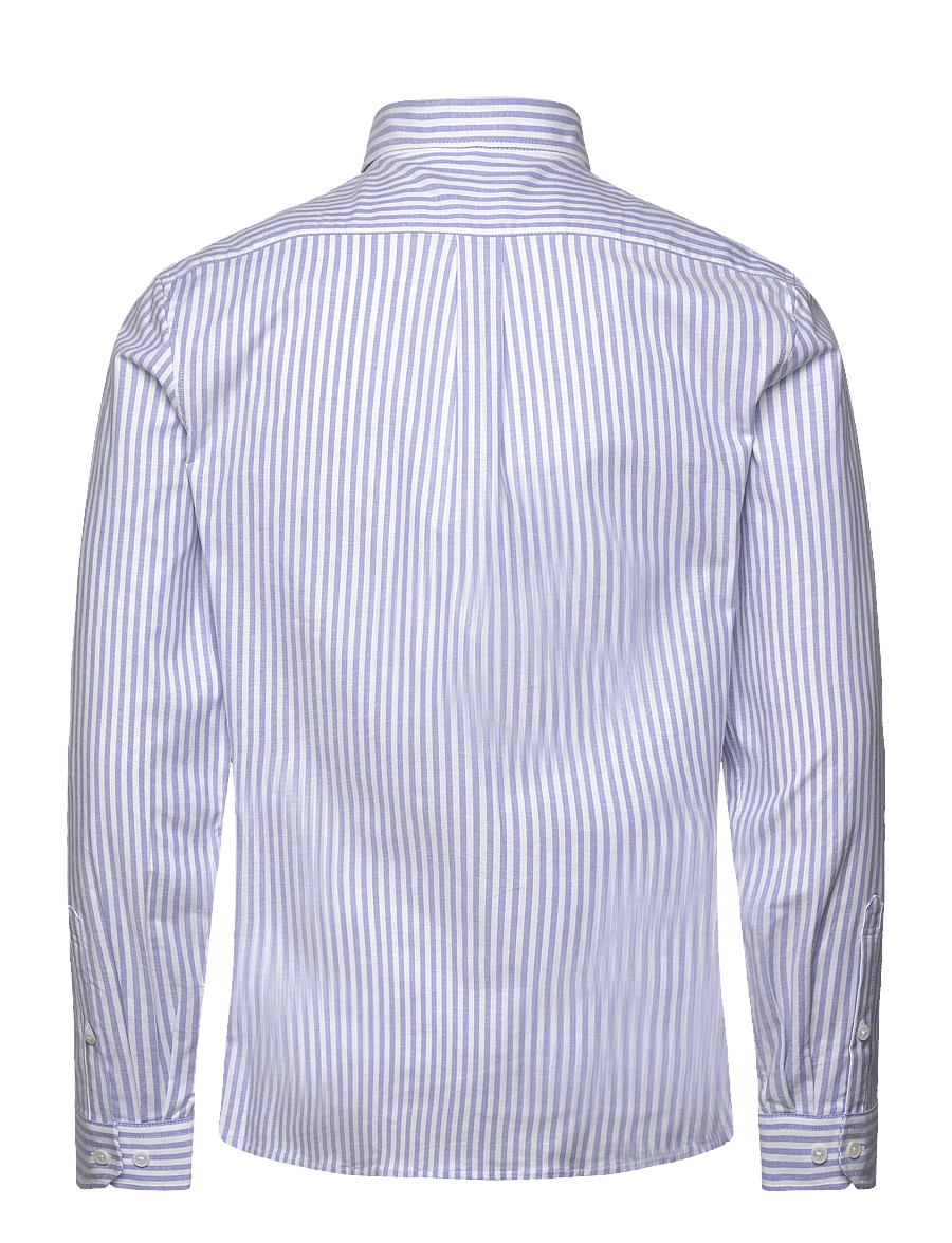 Lindbergh - Striped superflex oxford L/S - gestreifte hemden - sky blue - 2