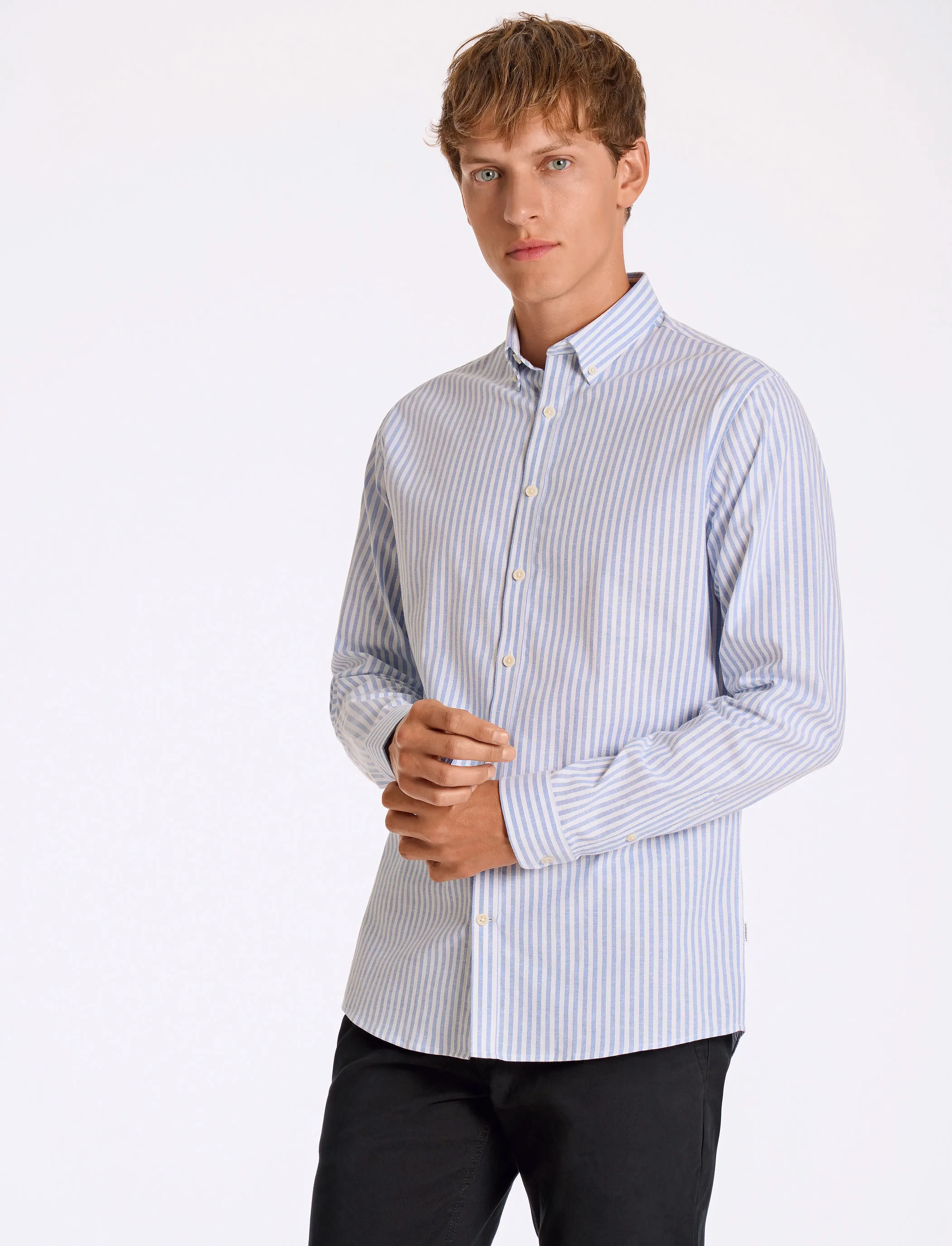 Striped Superflex Oxford L/S