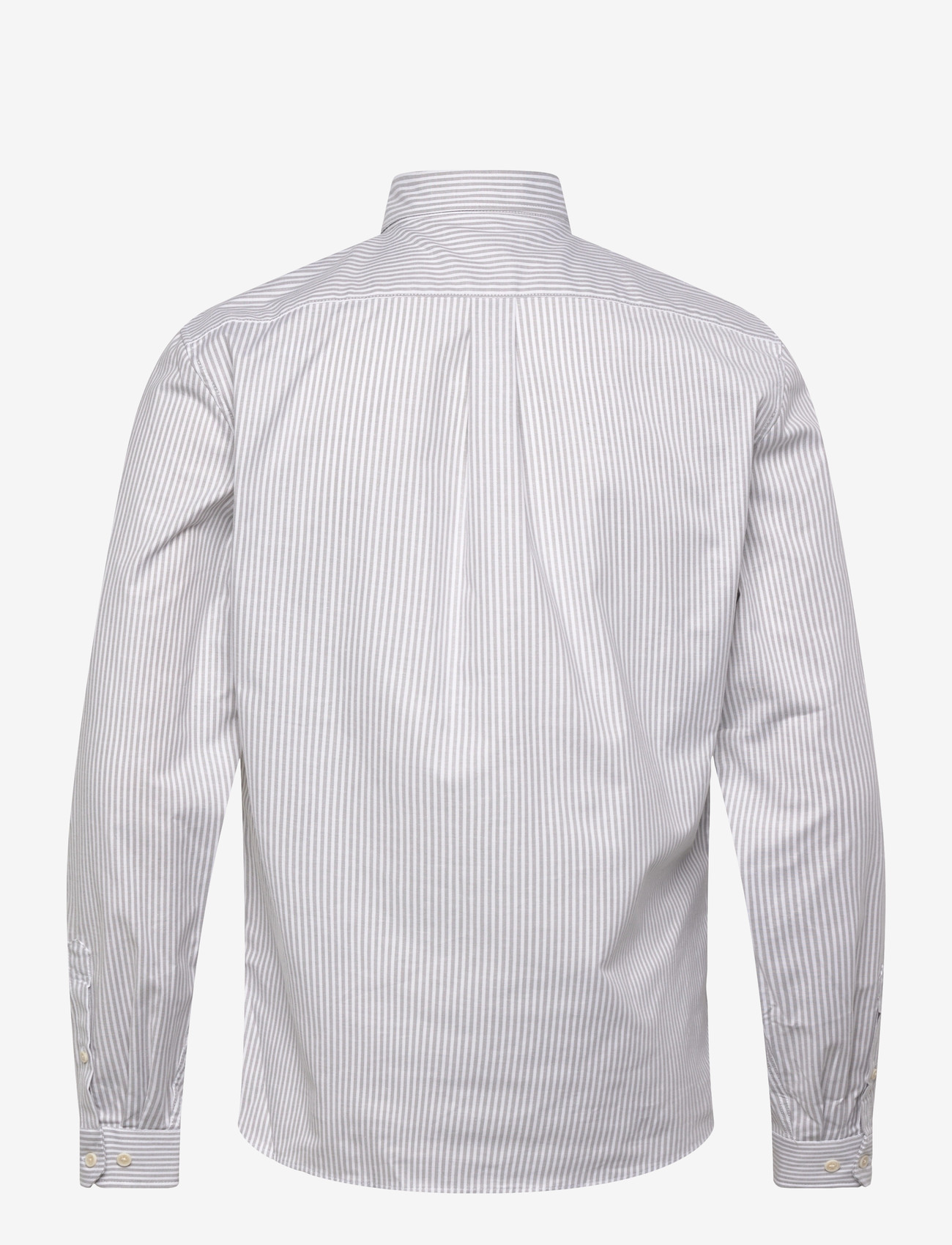 Lindbergh - Striped superflex oxford L/S - oxford skjorter - stone grey - 2