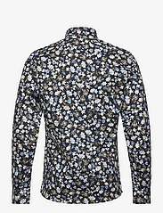 Lindbergh - AOP floral shirt L/S - avslappede skjorter - blue - 1
