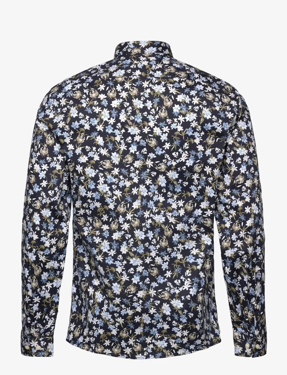Lindbergh - AOP floral shirt L/S - kuviolliset paidat - blue - 2