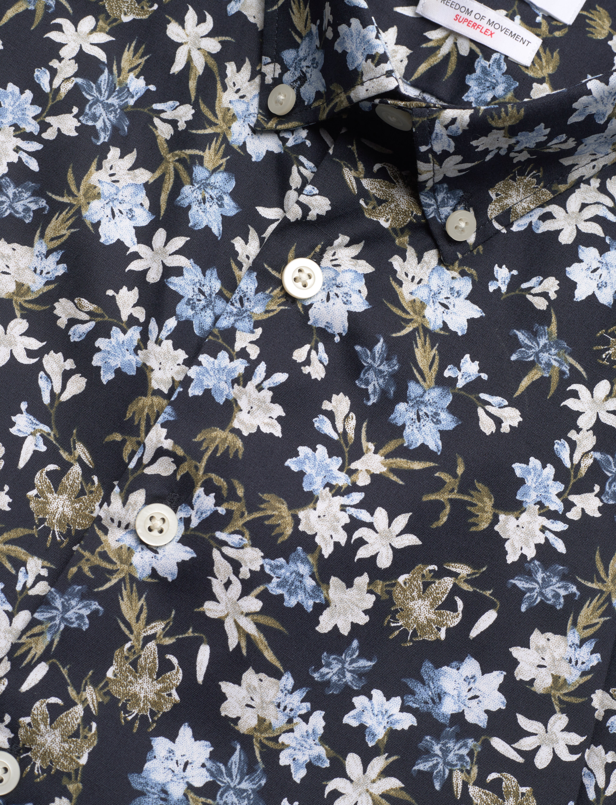 Lindbergh - AOP floral shirt L/S - blue - 3