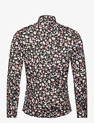 Lindbergh - AOP floral shirt L/S - casual overhemden - coral - 1