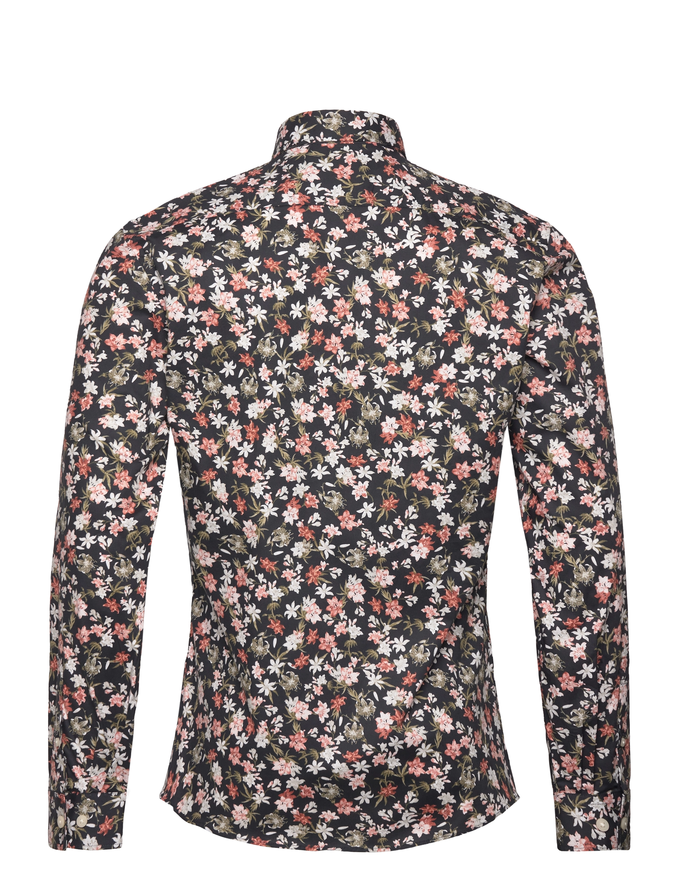 Lindbergh - AOP floral shirt L/S - coral - 1