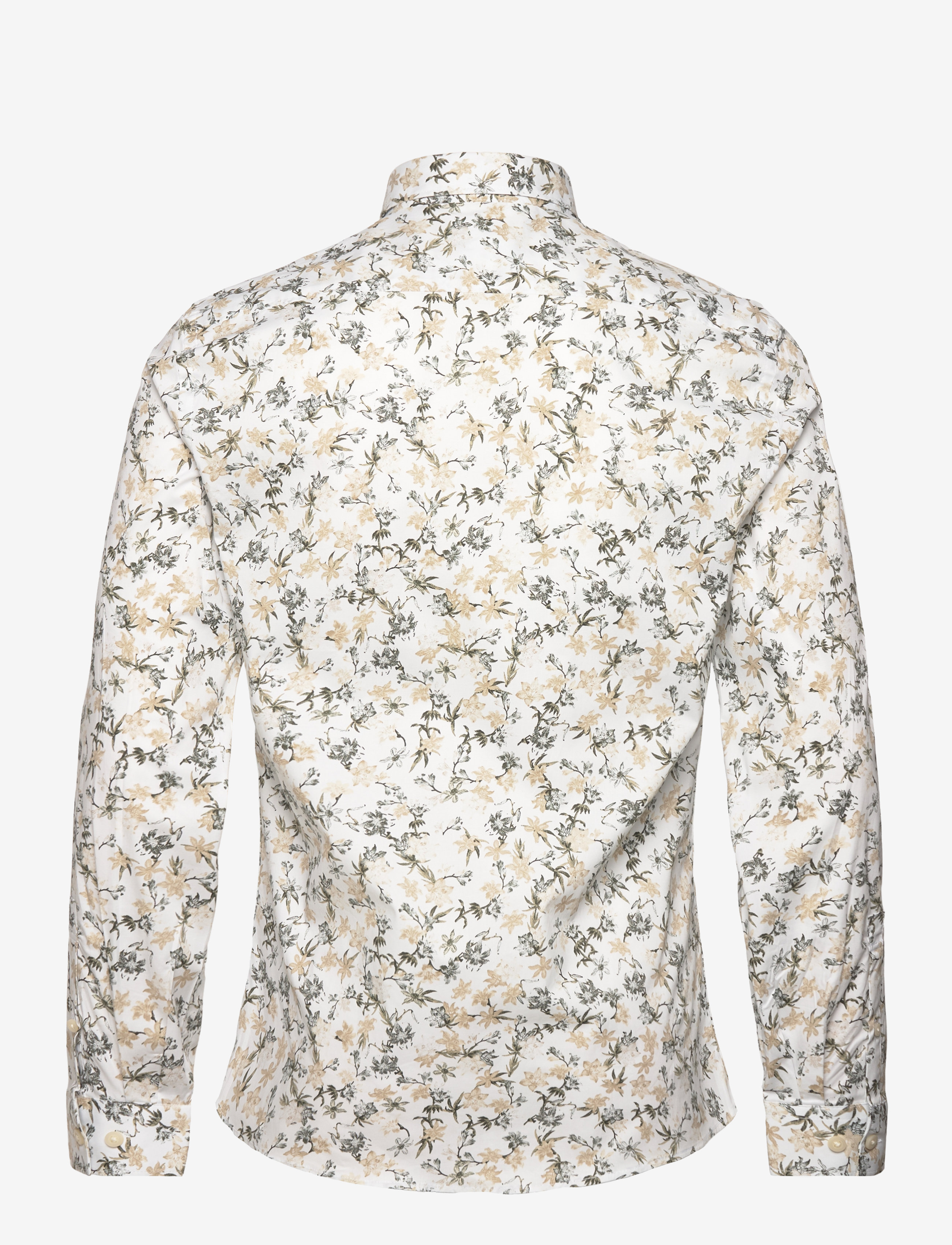 Lindbergh - AOP floral shirt L/S - sand - 1