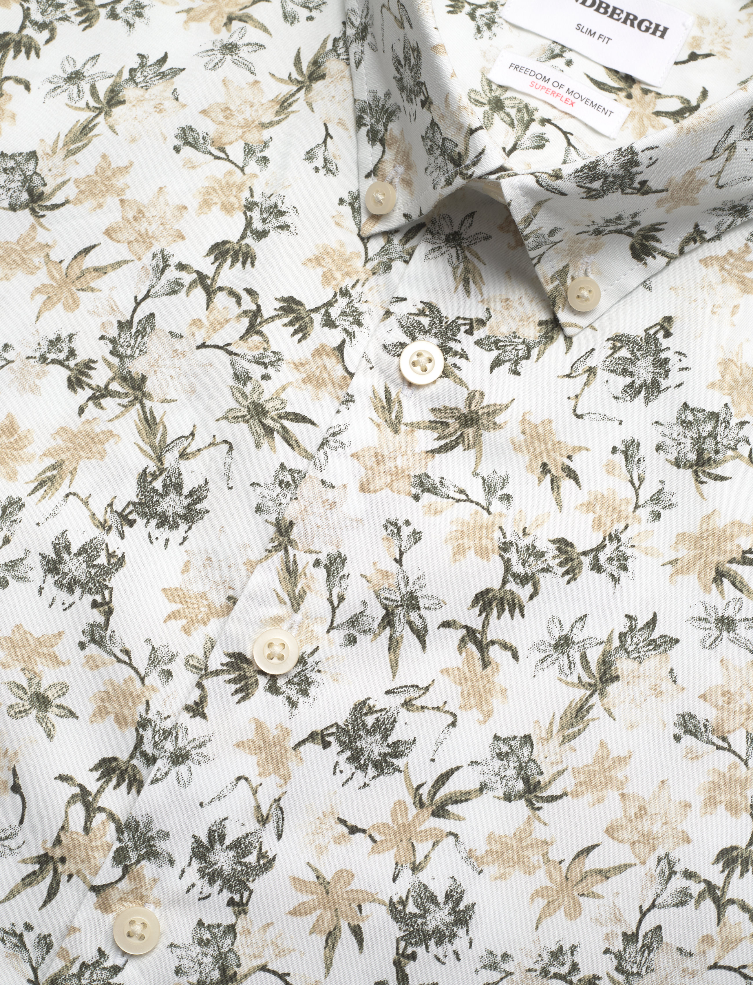 Lindbergh - AOP floral shirt L/S - sand - 3