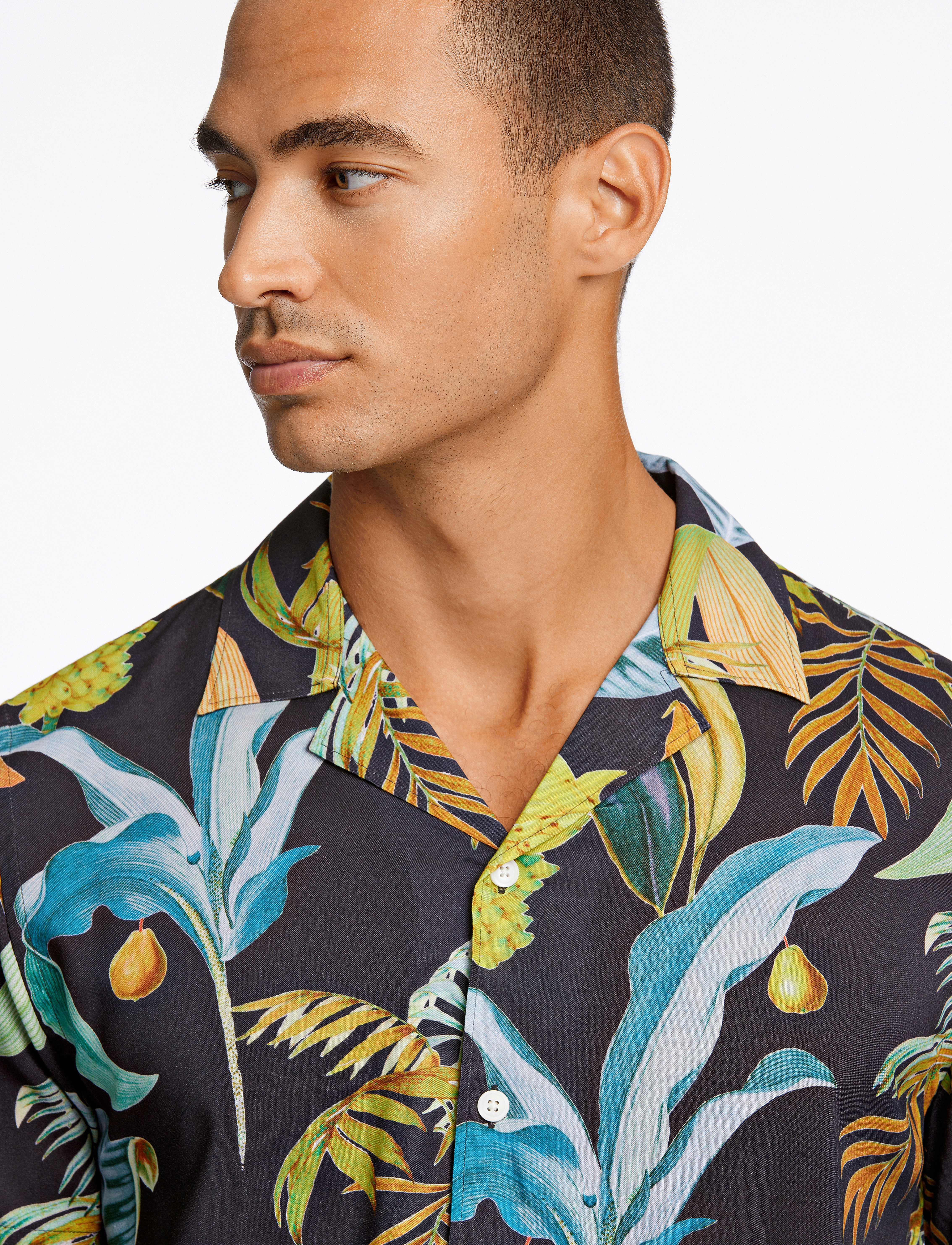 Lindbergh - Resort viscose shirt S/S - navy - 2
