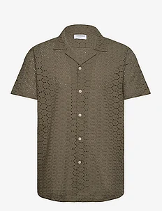 Embroidery cotton shirt S/S, Lindbergh
